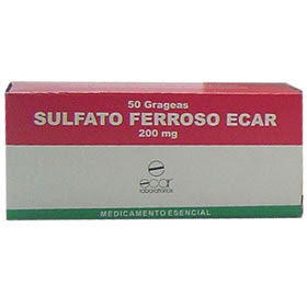 Para que es sulfato ferroso